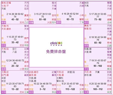 紫微格局查詢|紫微斗數線上排命盤